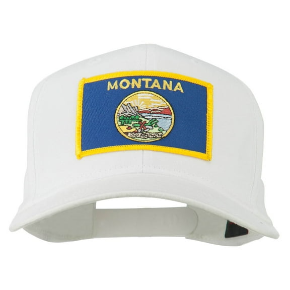 Montana State High Profile Patch Cap - White OSFM