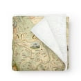 thumbnail image 1 of Montana State Map Fleece Blanket - Hand-Drawn Original Art - Soft, Cozy, and Warm Throw Blanket for Couch - Unique Gift - 58"x 50", 1 of 1