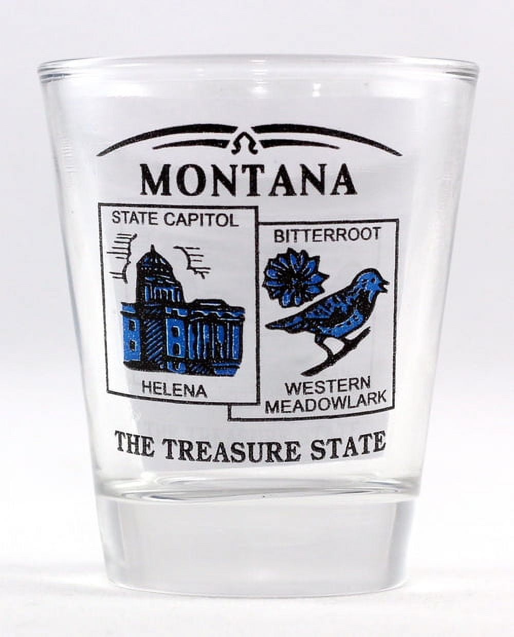 Montana State Wraparound Shot Glass By World By Shotglass