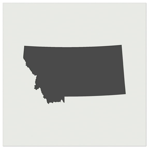 Montana State Silhouette DIY Cookie Wall Craft Stencil - 3.5 Inch