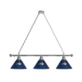 thumbnail image 1 of Montana State University 3 Shade Billiard Light with Chrome FIxture, 1 of 5