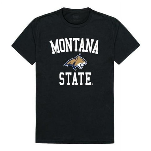 Montana State University Bobcats Arch T-Shirt, Black - Large