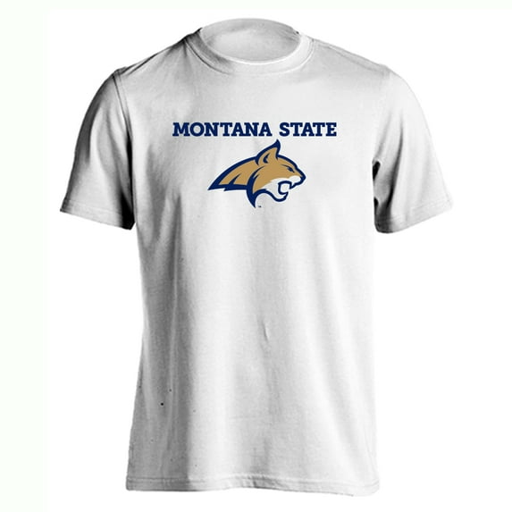 Montana State University Bobcats Classic Arch with Mascot Short Sleeve T-Shirt