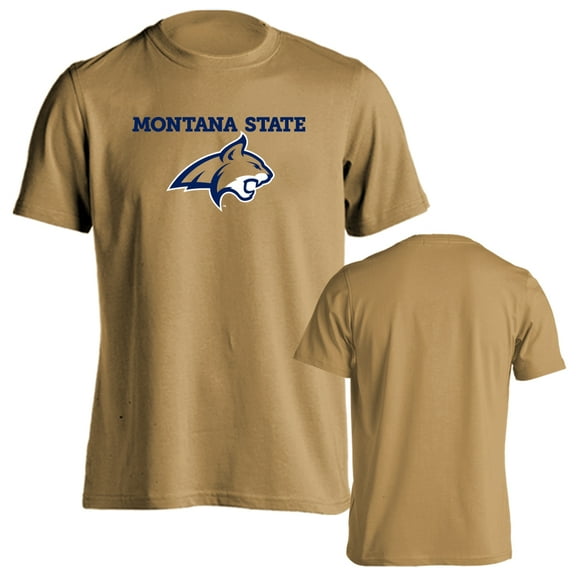 Montana State University Bobcats Classic Arch with Mascot Short Sleeve T-Shirt