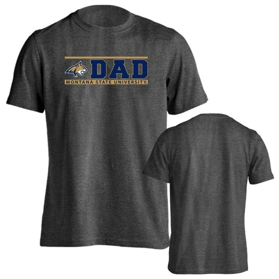 Montana State University Bobcats Dad Proud Parent Short Sleeve T-Shirt