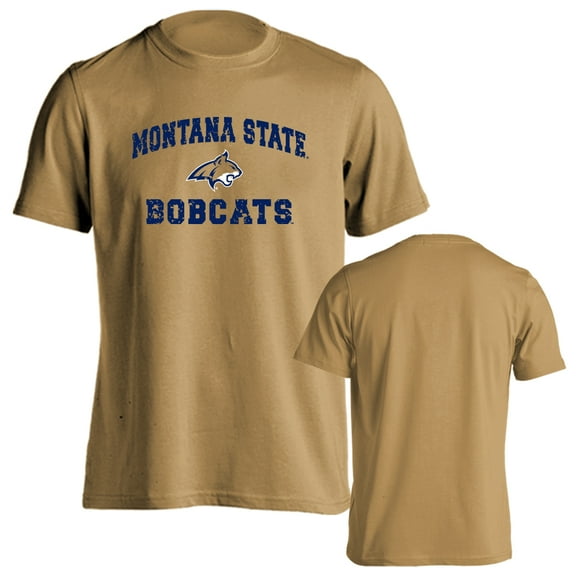 Montana State University Bobcats Distressed Retro Short Sleeve T-Shirt