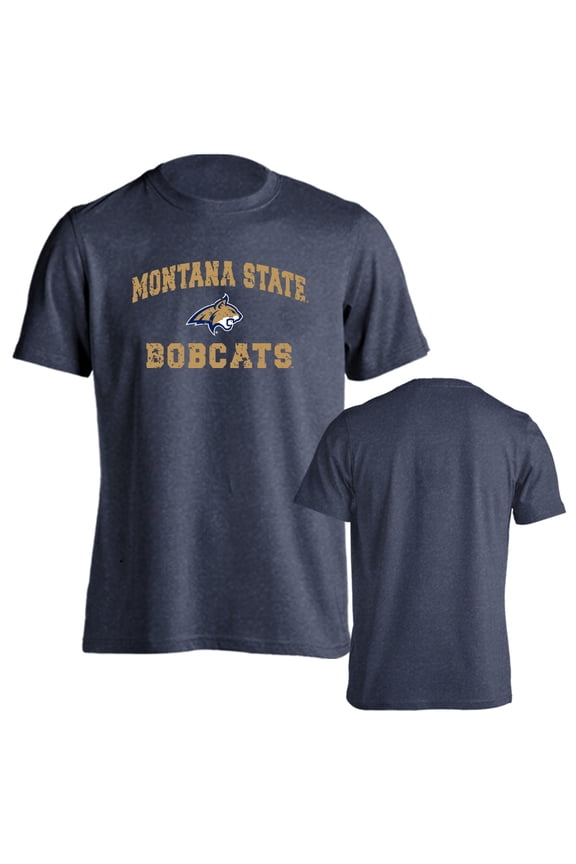 Montana State University Bobcats Distressed Retro Short Sleeve T-Shirt