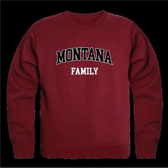Montana State University Grizzlies Family Crewneck Sweatshirt, Maroon - Large