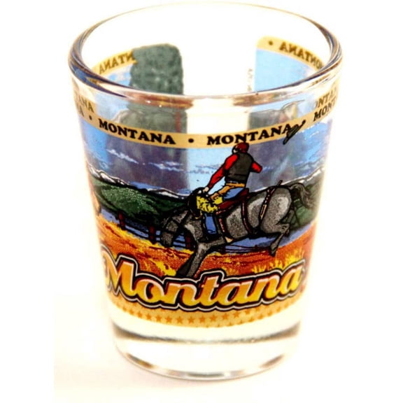 Montana State Wraparound Shot Glass