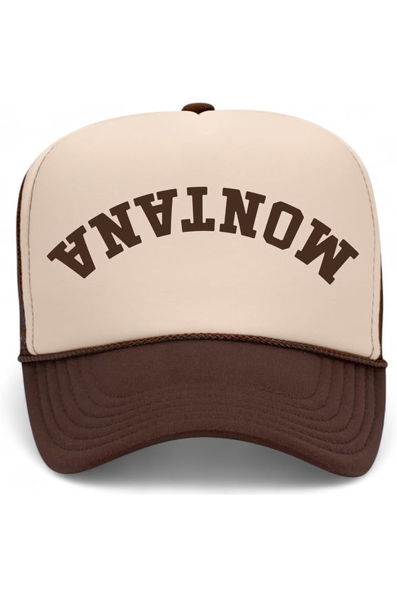 Montana Upside Down Hat (Brown/Tan Poly)