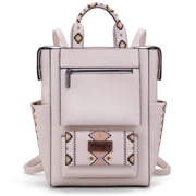 Wrangler Aztec Women Backpack Purse Convertible Fashion Ladies Anti Theft with Adjustable Strap, Beige