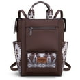thumbnail image 1 of Wrangler Aztec Women Backpack Purse Convertible Fashion Ladies Anti Theft with Adjustable Strap, Dark Coffee, 1 of 7