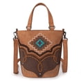 thumbnail image 1 of Montana West Bucket Crossbody Bag for Women Western Aztec Embroidered Purses, Brown, 1 of 7