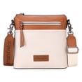 thumbnail image 1 of Montana West Crossbody Bag for Women Multi Pocket Cross Body Bag Purses with Guitar Strap, Beige, 1 of 8