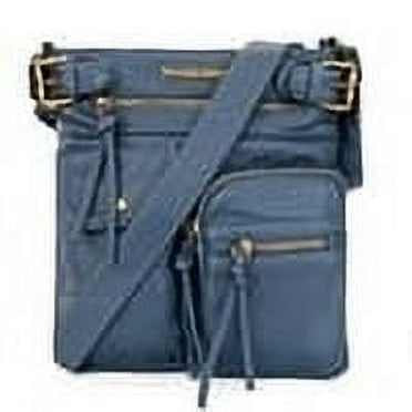 Montana West Crossbody Bag for Women Soft Washed Leather Multi Pocket Shoulder Purses