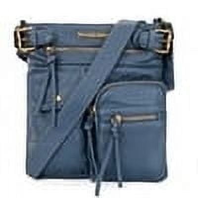 Montana West Crossbody Bag for Women Soft Washed Leather Multi Pocket Shoulder Purses