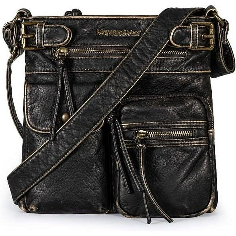 Montana West Crossbody Bag for Women Soft Washed Leather Montana West Crossbody Bag for Women Soft Washed Leather