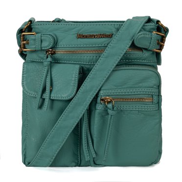Unisex 4-Pocket Zip Pouch / Multi-Pocket Organizer Bag - 420D Polyester, Hinged Design
