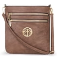 thumbnail image 1 of Montana West Crossbody Bags for Women Multi Pocket Cross Body Bag Purses with Adjustable Strap, Brown, 1 of 7