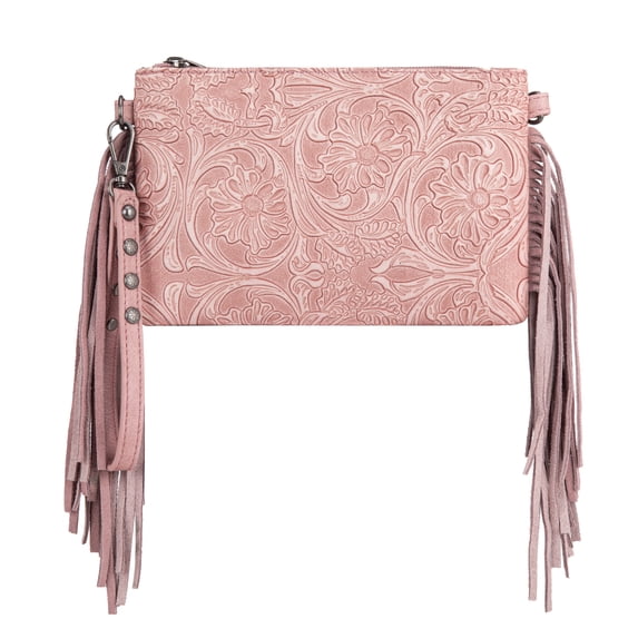 Montana West Western Purse for Women Stylish Crossbody Bag Versatile Wristlet Clutch Purse, Pink