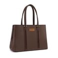 thumbnail image 1 of Wrangler Laptop Tote Bag for Women 15.6 Inch Computer Bag for Work Large Double Compartment Purse and Handbag,Coffee, 1 of 6