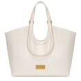 thumbnail image 1 of Wrangler Tote Bag for Women Vegan Leather Large Shoulder Purse, Beige, 1 of 9