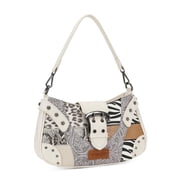 Wrangler Hobo Purse for Women Shoulder Purses Bag with Detachable Strap, White-block