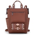 thumbnail image 1 of Wrangler Aztec Women Backpack Purse Convertible Fashion Ladies Anti Theft with Adjustable Strap, Dark Brown, 1 of 6