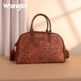thumbnail image 1 of Wrangler Women Large Travel Duffel Bag Floral Print Weekender Handbag with Detachable Strap, Brown, 1 of 5