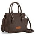 thumbnail image 1 of Wrangler Tote Bags for Women Medium Crossbody Purses Designer Top Handle Handbags, Coffee, 1 of 7