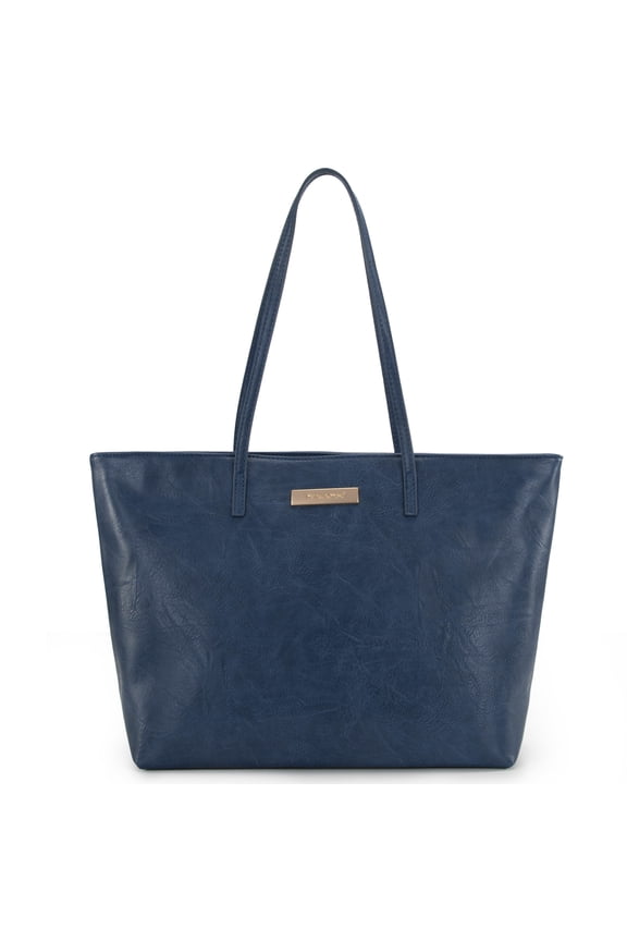 Tote Bags for Women Purses and Ladies Handbags Medium Size Shoulder Bags with Zipper, Light Blue