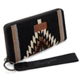 thumbnail image 1 of Wrangler Wristlet Wallet Western Wallets for Women Aztec Knitted Womens Wallet Large Capacity Ladies Wallet RFID Clutch Purse Credit Card Holder for Women, Black, 1 of 8
