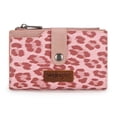 thumbnail image 1 of Wrangler Wallets for Women Slim Bifold Credit Card Holder, Leopard-Pink, 1 of 7