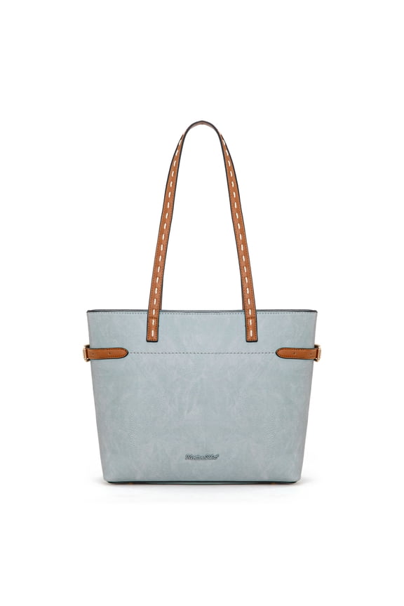 Tote Bag Slouchy Hobo Bag Minimalist Shoulder purses and Handbags for Work, Blue