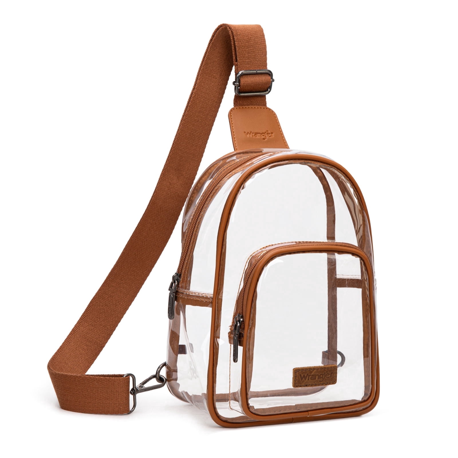 Wrangler Crossbody Clear Sling Bags for Women Stadium Approved Cross Body Purse for Sports Events Concerts