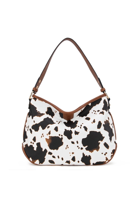 Soft Hobo Bags for Women Purses and Handbags Shoulder Satchel Bag, Cow-Brown
