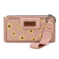 thumbnail image 1 of Wrangler Wallet for Women Floral Wristlet Wallets Ladies Female Large Clutch Wallets with Coin Purse and Rfid Lining, Dark Pink, 1 of 8