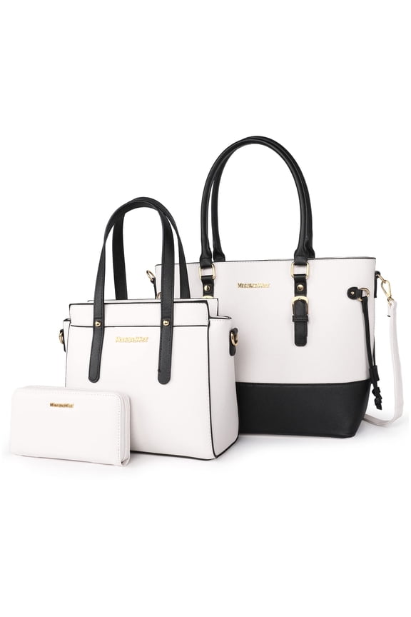 3PCS Purses for Women Tote Bag and Wallet Set Shoulder Satchel Handbags