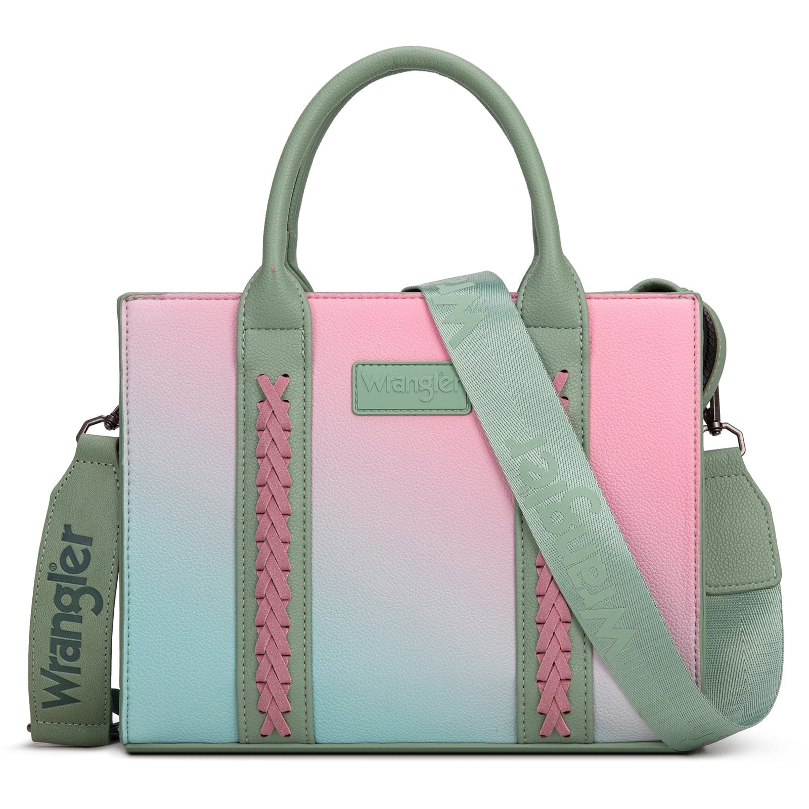 Wrangler purses for womens Gradient tote bag satchel bag womens purses and handbags cute trendy woman bolsa top handle with strap, Green