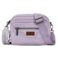 thumbnail image 1 of Wrangler Crossbody Bag for Women Multi Pocket Crossover Bag Shoulder Pursea with Adjustable Strap，Purple, 1 of 7