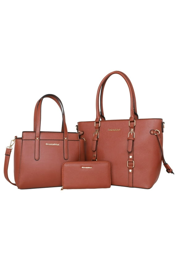 3PCS Purses for Women Tote Bag and Wallet Set Shoulder Satchel Handbags