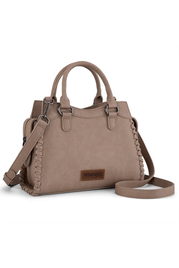 Wrangler Purses for Women Carry All Handbags Small Crossbody Purses with Zipper, Khaki