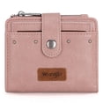 thumbnail image 1 of Wrangler Wallet for Women Small Bifold Wallet Womens Ladies Female Credit Card Wallet with Removable ID Window, Dark Pink, 1 of 6