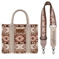 thumbnail image 1 of Wrangler Aztec Tote Bag for Women Boho Shoulder Purses and Handbags, Aztec Tan, 1 of 7