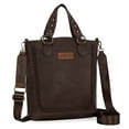 thumbnail image 1 of Wrangler Tote Bag for Women Large Crossbody Purses Western Designer Handbags, Coffee, 1 of 7