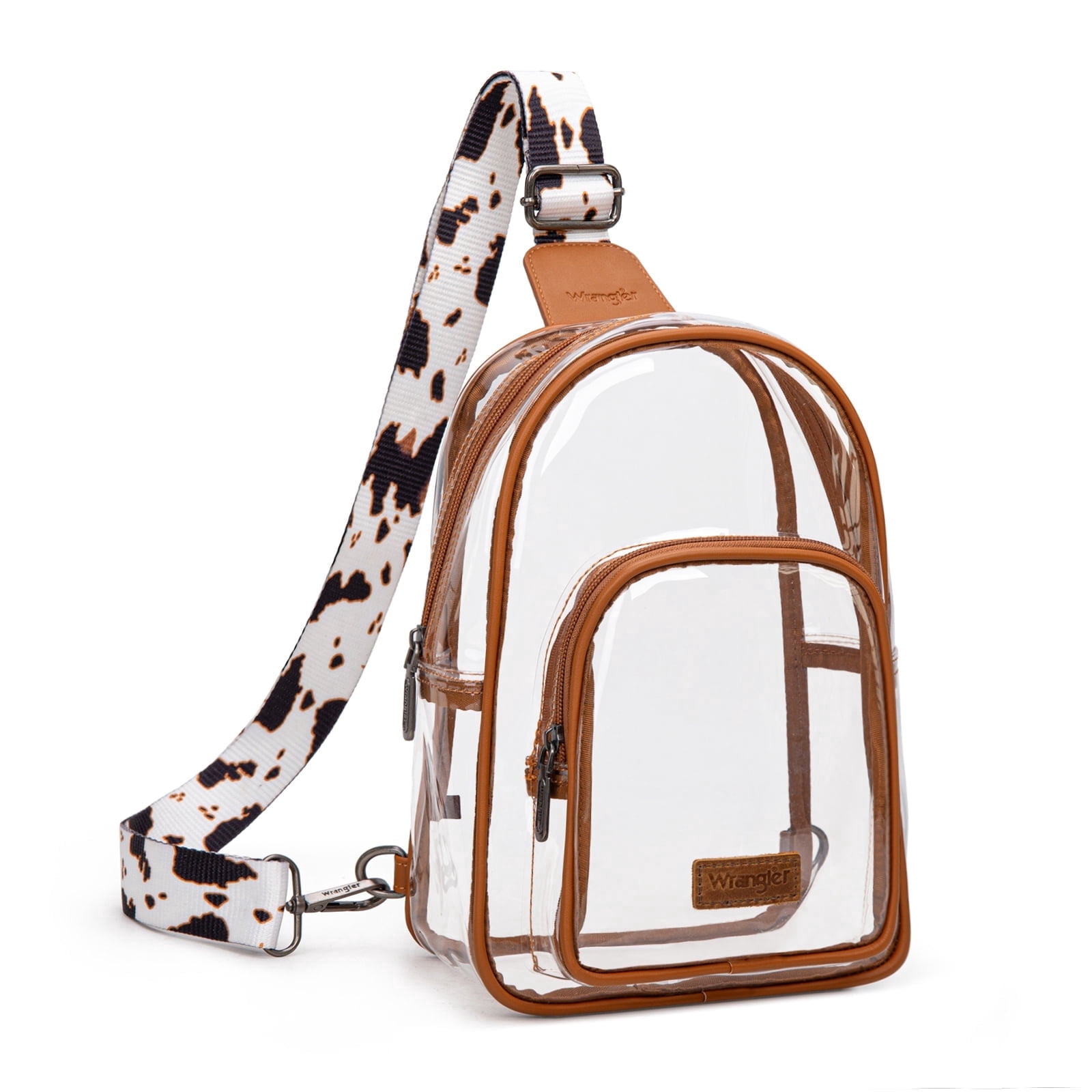 Wrangler Crossbody Clear Sling Bags for Women Stadium Approved Cross Body Purse for Sports Events Concerts