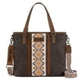 thumbnail image 1 of Wrangler Weatern Tote Bag for Women Medium Sized Aztec Handbags with Crossbody Strap, Coffee-white, 1 of 7