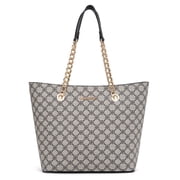 Tote Bag for Women Chain Top-handle Handbags, Black deal from Walmart