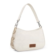 Wrangler Hobo Purse for Women Shoulder Purses Bag with Detachable Strap, Beige