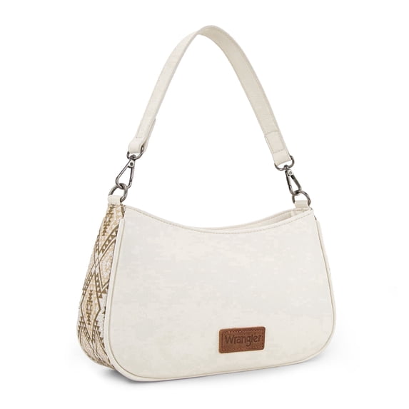 Wrangler Hobo Purse for Women Shoulder Purses Bag with Detachable Strap, Beige